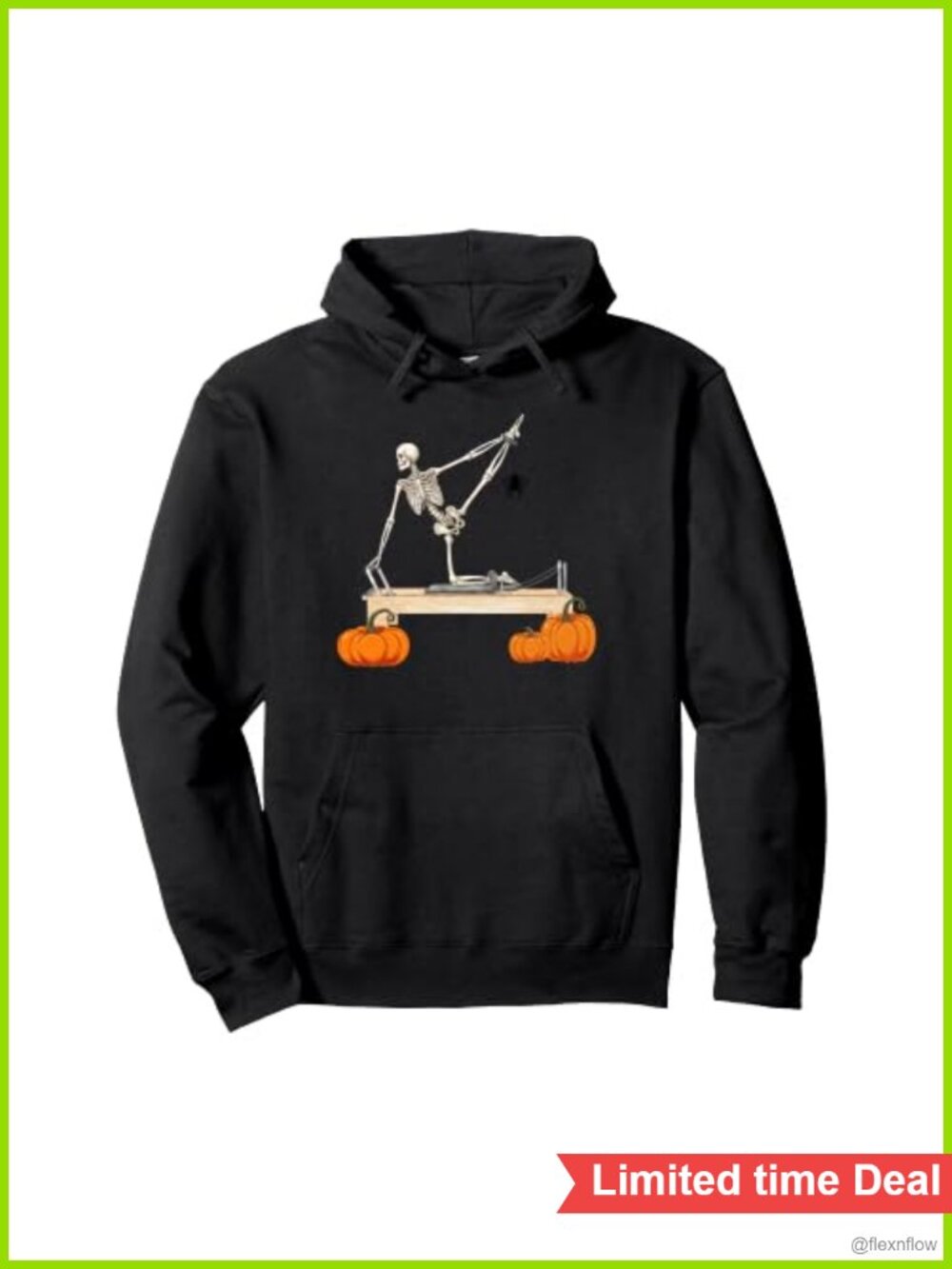 Skeleton Reformer Pilates Halloween Pullover Hoodie